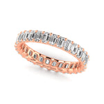 Natural Diamond Emerald Cut Eternity Band
