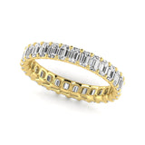 Lab Grown Diamond Emerald Cut Eternity Band