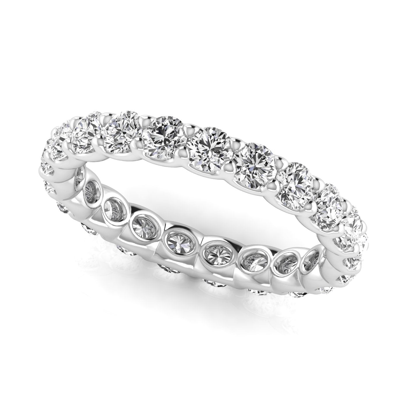 Lab Grown Diamond Round Eternity Band