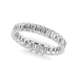 Lab Grown Diamond Emerald Cut Eternity Band