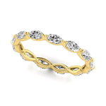 Lab Grown Diamond Emerald Cut Eternity Band