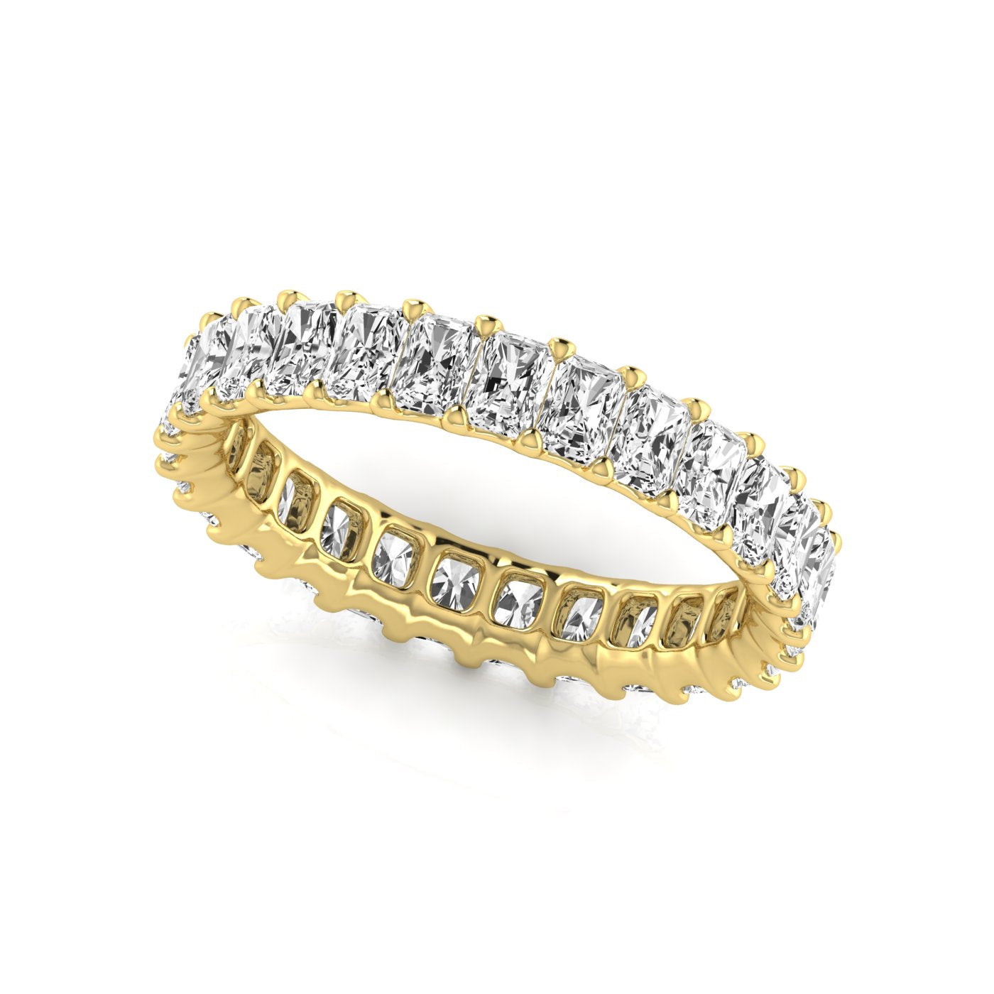 Lab Grown Diamond Full Eternity Radiant Wedding Ba