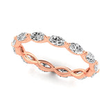 Natural Diamond Emerald Cut Eternity Band