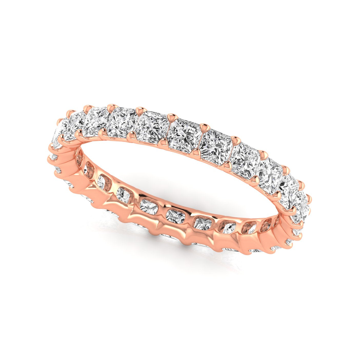 Natural Diamond Emerald Cut Eternity Band