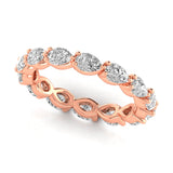 Natural Diamond Full Eternity Pear Wedding Band