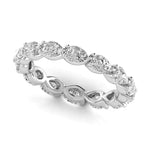 Lab Grown Diamond Full Eternity Pear Wedding Band