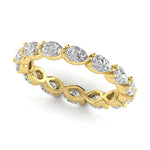 Lab Grown Diamond Full Eternity Pear Wedding Band