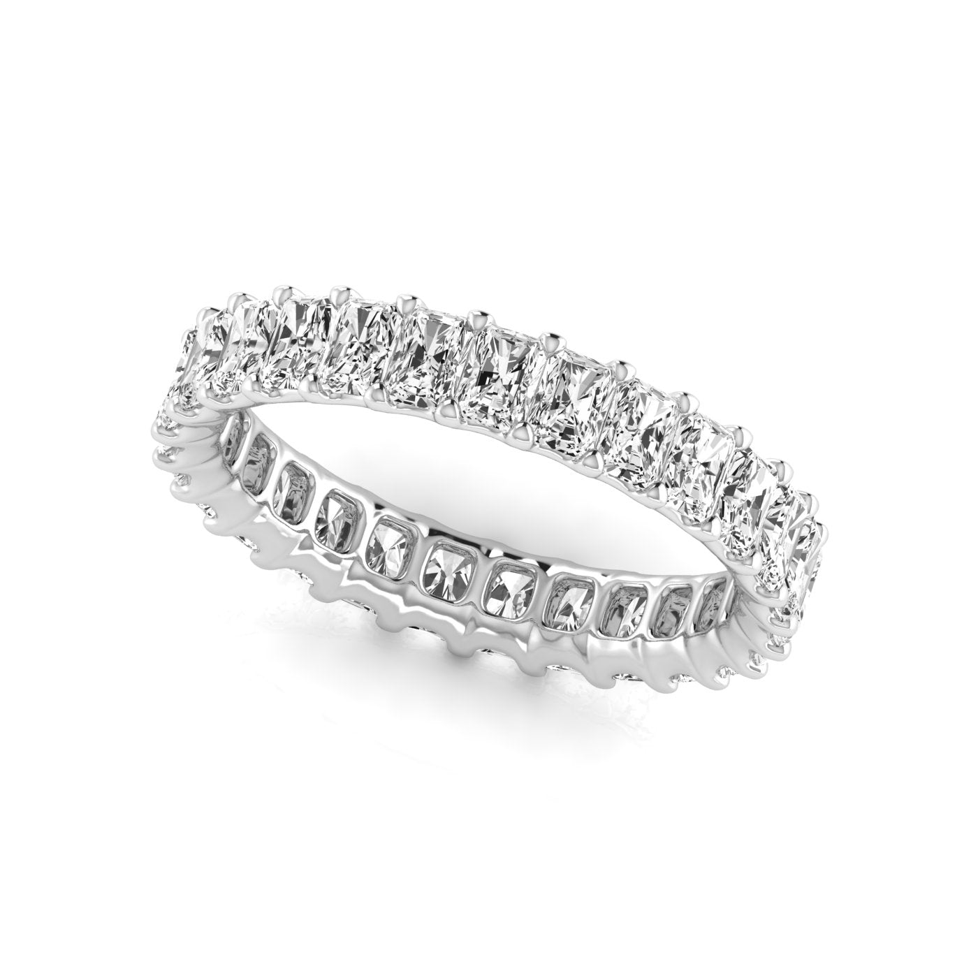 Lab Grown Diamond Full Eternity Radiant Wedding Ba