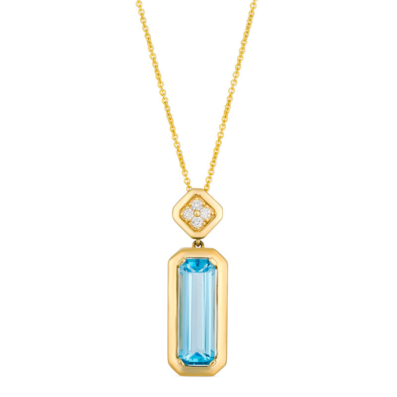 Honey Gold™Ocean Blue Topaz™PENDANT