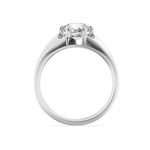 2CTW Round Shaped Lab Grown Diamond (F/VS) Mens Ring in 14K Gold