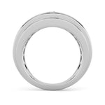 3CTW Round Shaped Lab Grown Diamond (F/VS) Mens Ring in 14K Gold