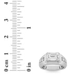 3.25CTW Emerald Shaped Lab Grown Diamond (F/VS) Ring in 14K Gold