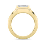 3.25CTW Emerald Shaped Lab Grown Diamond (F/VS) Ring in 14K Gold