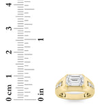 3.25CTW Emerald Shaped Lab Grown Diamond (F/VS) Ring in 14K Gold