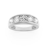 2CTW Round Shaped Lab Grown Diamond (F/VS) Mens Ring in 14K Gold