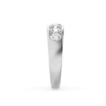 2CTW Round Shaped Lab Grown Diamond (F/VS) Mens Ring in 14K Gold