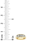 2CTW Round Shaped Lab Grown Diamond (F/VS) Mens Ring in 14K Gold