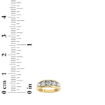 2CTW Round Shaped Lab Grown Diamond (G/VS) Mens Ring in 14K Gold