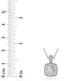 0.75CTW Round Shaped Lab Grown Diamond (F/VS) Halo Pendant in 14K Gold