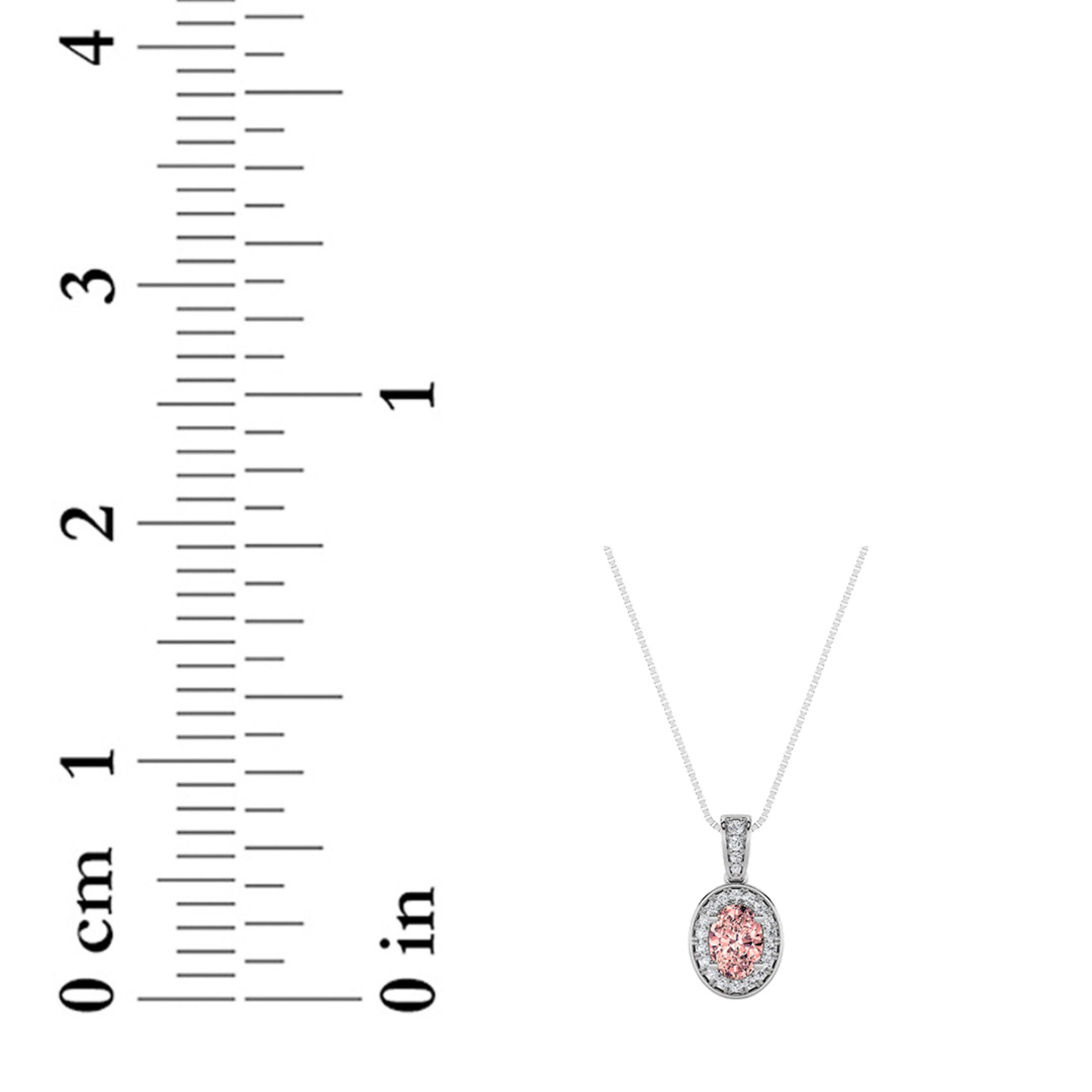1.3CTW Oval Shaped Lab Grown Diamond (F/VS)  Pendant in 14K Gold
