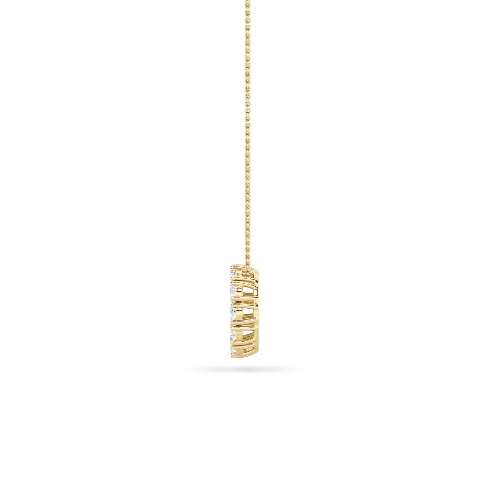 2CTW Round Shaped Lab Grown Diamond (F/VS) Circle Pendant in 14K Gold