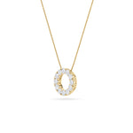 2CTW Round Shaped Lab Grown Diamond (F/VS) Circle Pendant in 14K Gold