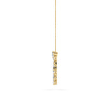 3CTW Emerald Shaped Lab Grown Diamond (F/VS) Fancy Circle Pendant in 14K Gold