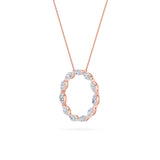 2.25CTW Marquise Shaped Lab Grown Diamond (G/VS) Circle Necklace in 14K Gold