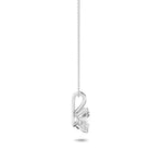1CTW Elongated Cushion Shaped Lab Grown Diamond (F/VS) Split Bale Solitaire Pendant in 14K Gold