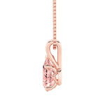 2CTW Pear Shaped Lab Grown Diamond (F/VS) Split Bale Solitaire Pendant in 14K Gold