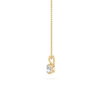1CTW Round Shaped Lab Grown Diamond (F/VS) Split Bale Solitaire Pendant in 14K Gold