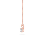 1CTW Round Shaped Lab Grown Diamond (F/VS) Split Bale Solitaire Pendant in 14K Gold