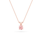 2CTW Round Shaped Lab Grown Diamond (F/VS) Split Bale Solitaire Pendant in 14K Gold