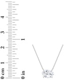 1CTW Oval Shaped Lab Grown Diamond (F/VS) East West Solitaire Necklace in 14K Gold