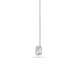 2CTW Oval Shaped Lab Grown Diamond (F/VS) East West Solitaire Necklace in 14K Gold