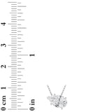 1CTW Pear Shaped Lab Grown Diamond (F/VS) East West Solitaire Necklace in 14K Gold