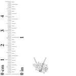 2CTW Pear Shaped Lab Grown Diamond (F/VS) East West Solitaire Necklace in 14K Gold