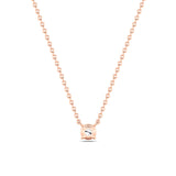 0.25CTW Round Shaped Lab Grown Diamond (G/VS) Solitaire Necklace in 14K Gold