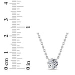 1CTW Round Shaped Lab Grown Diamond (F/VS) Solitaire Necklace in 14K Gold