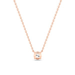 1CTW Round Shaped Lab Grown Diamond (G/VS) Solitaire Necklace in 14K Gold