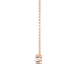 1.5CTW Round Shaped Lab Grown Diamond (F/VS) Necklace in 14K Rose Gold