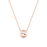 2CTW Round Shaped Lab Grown Diamond (G/VS) Solitaire Necklace in 14K Gold