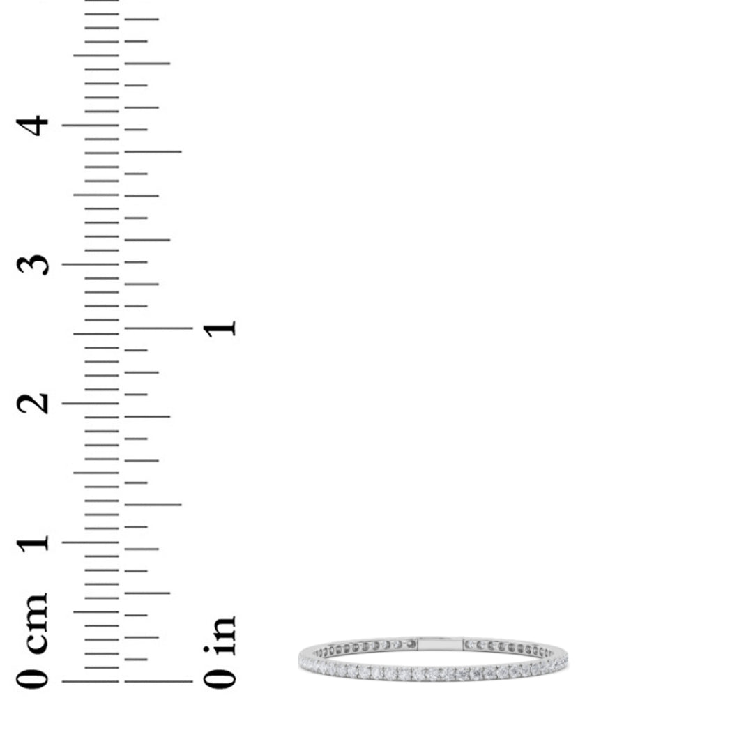 5.5CTW Round Shaped Lab Grown Diamond (GVS)  Bracelet in 14K Gold