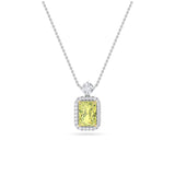 2.5CTW Radiant Shaped Lab Grown Diamond (F/VS)  Necklace in 14K Gold