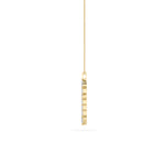 3.5CTW Pear Shaped Lab Grown Diamond (F/VS) Cross Pendant in 14K Gold