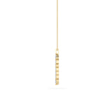 3.5CTW Pear Shaped Lab Grown Diamond (F/VS) Cross Pendant in 14K Gold