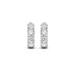 3CTW Round Shaped Lab Grown Diamond (G/VS) Hoop Earrings in 14K Gold