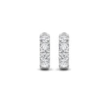 3CTW Round Shaped Lab Grown Diamond (G/VS) Hoop Earrings in 14K Gold