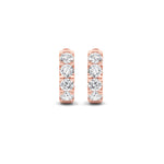 3CTW Round Shaped Lab Grown Diamond (F/VS) Hoop Earrings in 14K Gold