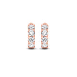 3CTW Round Shaped Lab Grown Diamond (F/VS) Hoop Earrings in 14K Gold